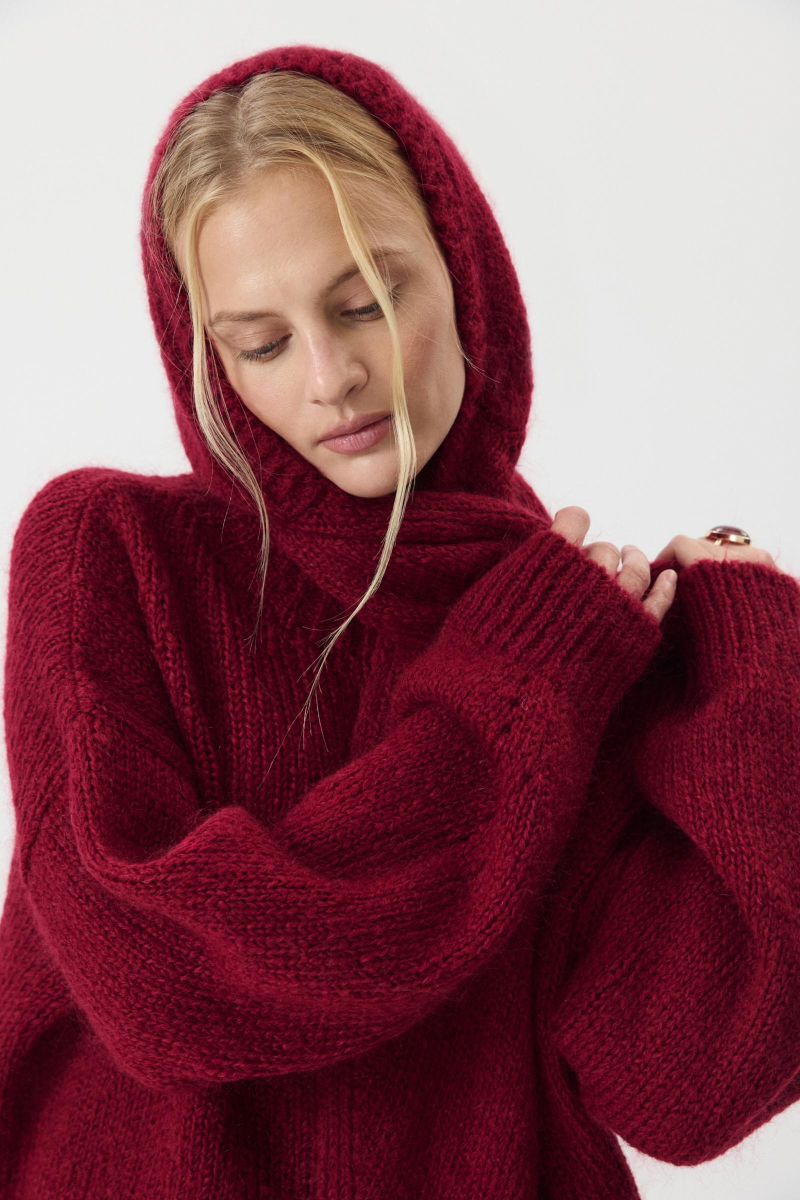 Косынка из шерсти мериноса Charmstore, цвет: винный 602-44998-451 купить онлайн