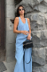 Майка из тенсела LIGHT BLUE