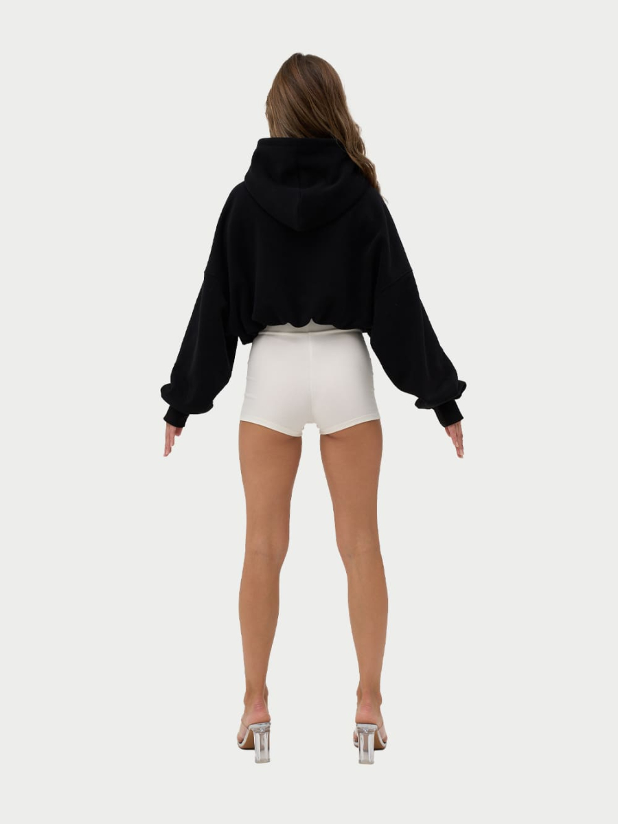 Crop Худи утепленное с кулиской ONSI, цвет: black,  купить онлайн