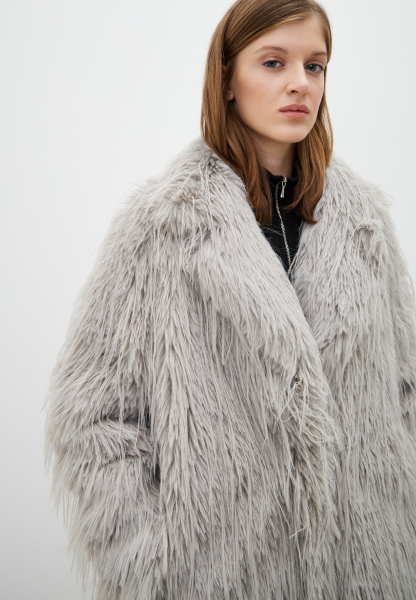 Шуба NECT ENEVOO, цвет: серый, 02975 купить онлайн