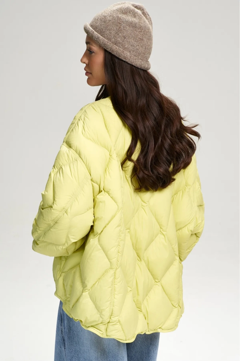 Куртка стеганная с натуральным наполнителем Yellow Pear Erist store, цвет: Желтый, НФ-00003160 купить онлайн