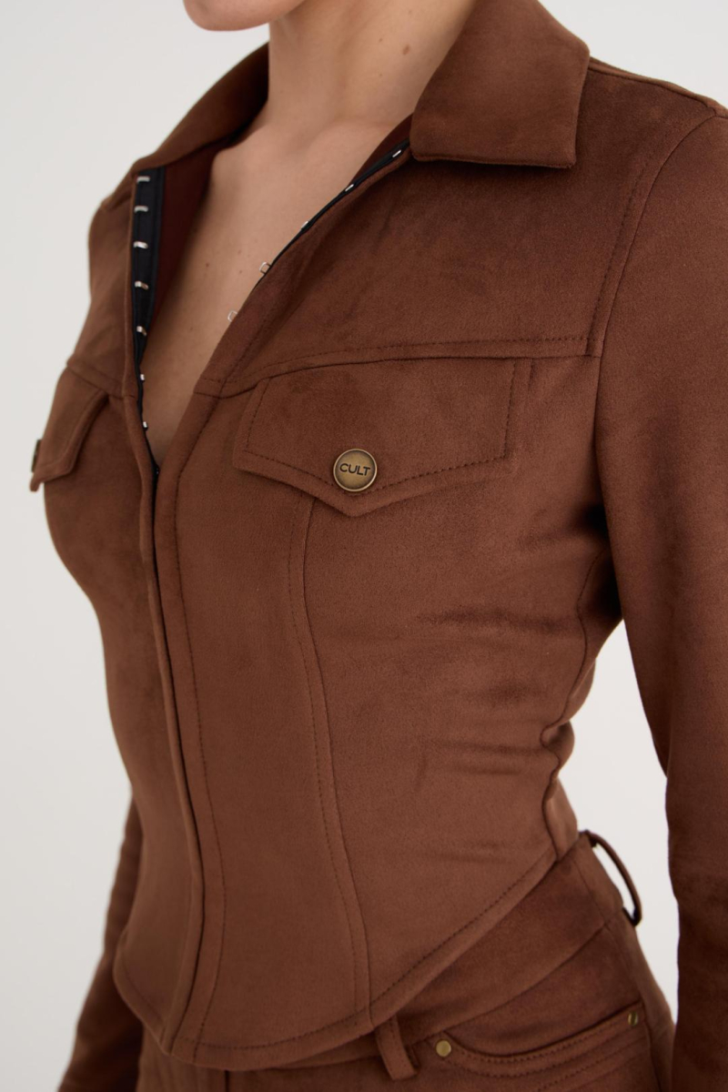Рубашка Saddle CULT, цвет: коричневый,  купить онлайн