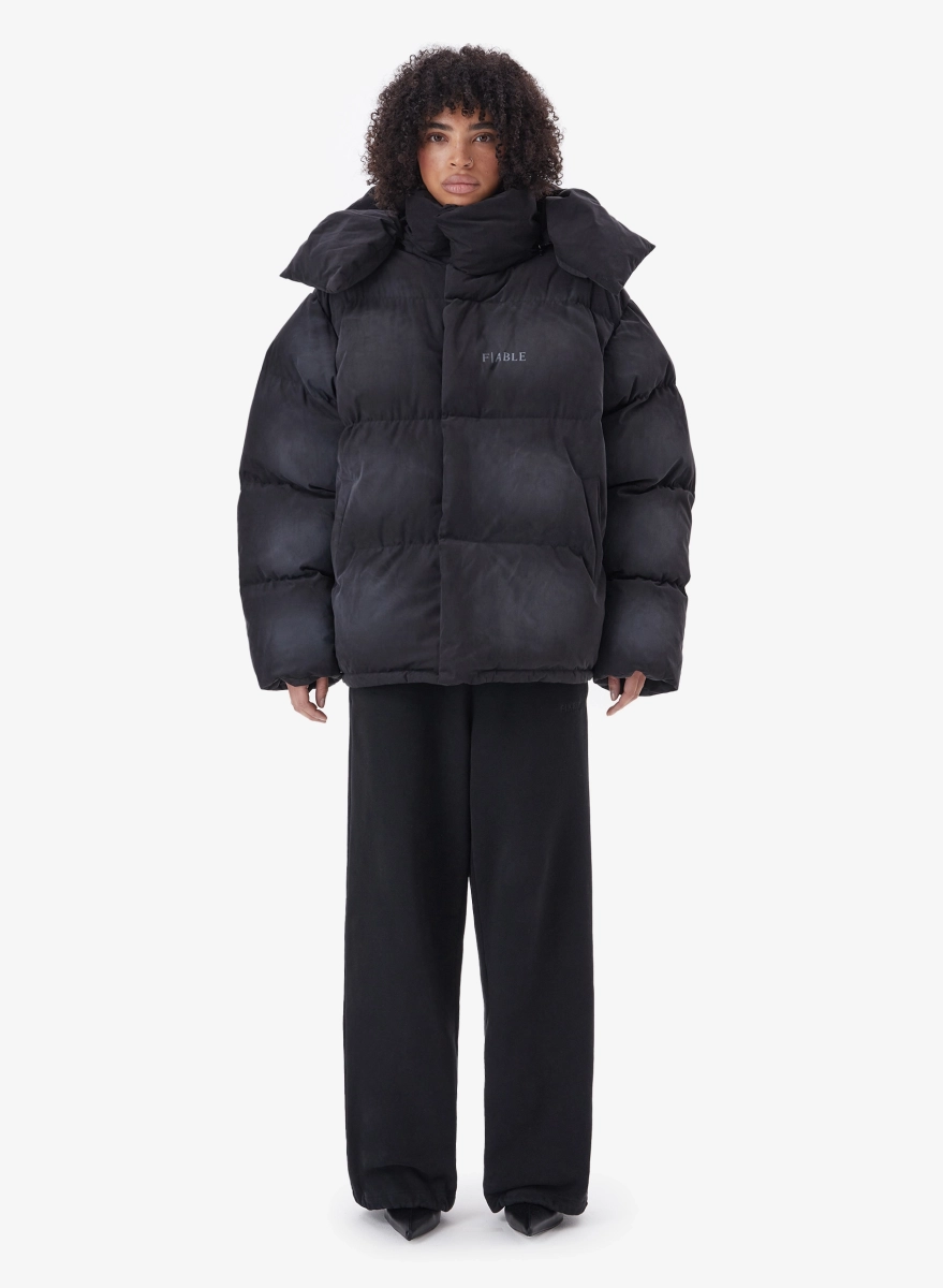 Пуховик DESTRESSED FABLE, цвет: темно-серый, PFFR-FBL-DSTRSD-GRPHT купить онлайн