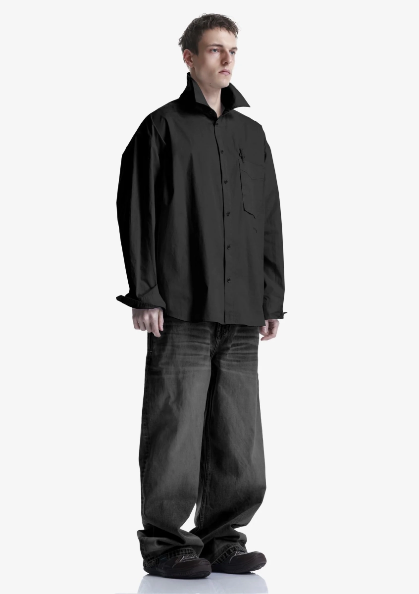 Рубашка KRAKATAU, цвет: Черный, Nu79-1 купить онлайн