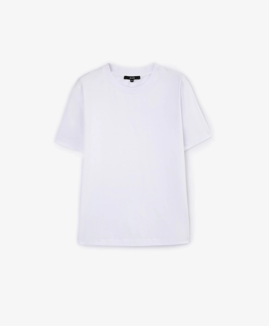 Футболка силуэта умеренный оверсайз GLVR, цвет: белый, 125G26GAC1224 купить онлайн