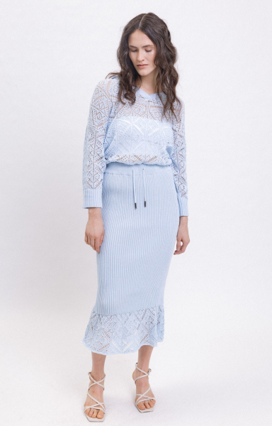 Юбка Capri CREATORÉ, цвет: голубой 07-CT06006/5 |новая коллекция купить онлайн
