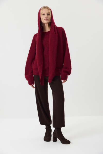 Косынка из шерсти мериноса Charmstore, цвет: винный 602-44998-451 купить онлайн