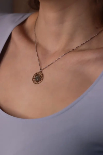 Колье «ASTRO» из серебра с позолотой Tosya Store, цвет: серебро, 00081438-6w со скидкой купить онлайн