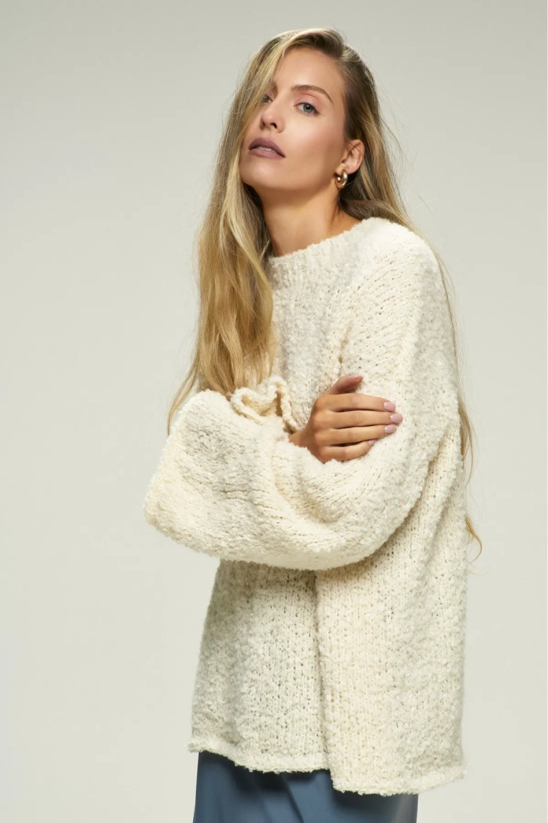 Джемпер Букле HAND MADE Milk Erist store, цвет: молочный, НФ-00002528 купить онлайн