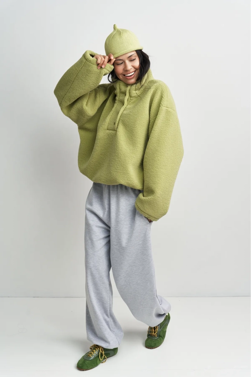 Анорак плюшевый Васаби Erist store, цвет: зеленый, НФ-00003302 купить онлайн