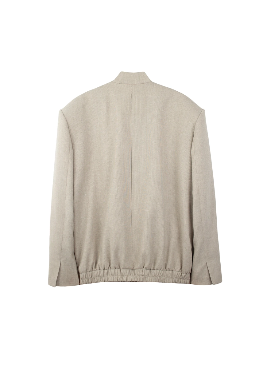 Бомбер из костюмной ткани ASYA SEMYONOVA, цвет: BEIGE,  купить онлайн
