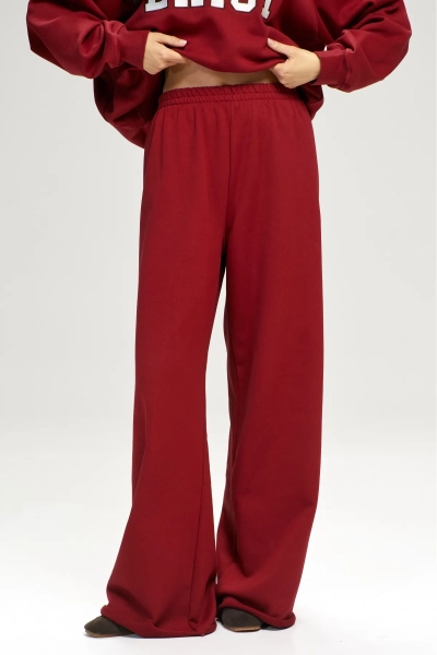 Брюки-трубы Wine Erist store, цвет: Бордовый, НФ-00003075 купить онлайн