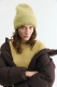 Шапка с отворотом из шерсти альпака Daisyknit, цвет: Желтый  купить онлайн