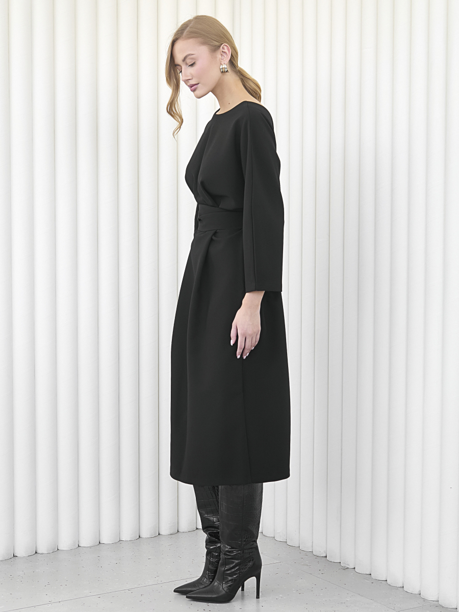Платье с цельнокроеным рукавом I.B.W., цвет: Черный, DR004K купить онлайн