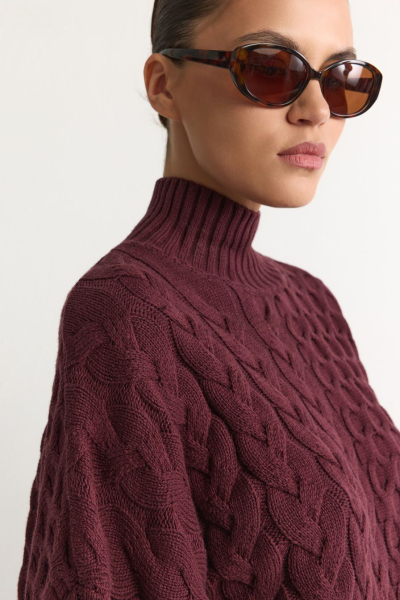 Свитер из смесового хлопка TOPTOP, цвет: Бордовый, TT.050.18252.330 купить онлайн