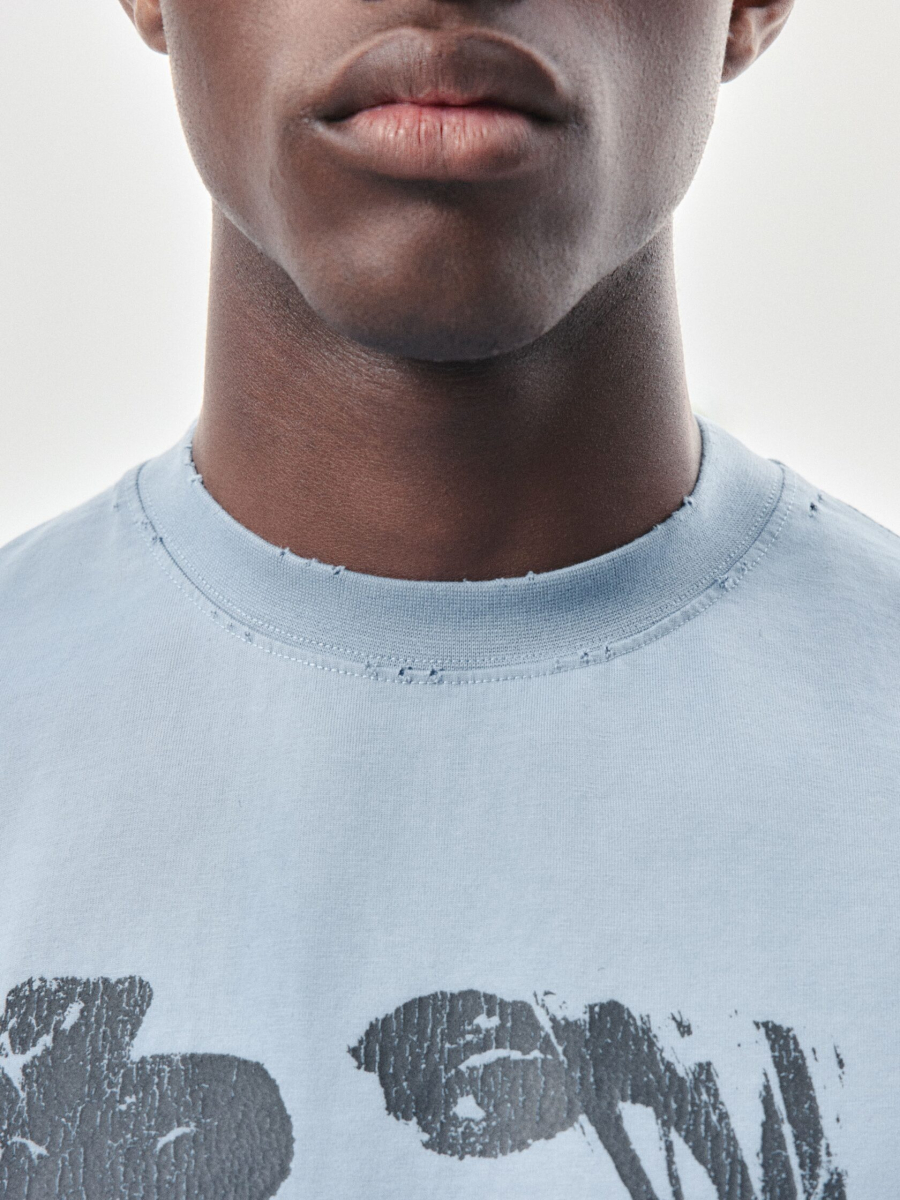 Футболка с принтом NAIPACHE, цвет: синий, 2611004200 купить онлайн