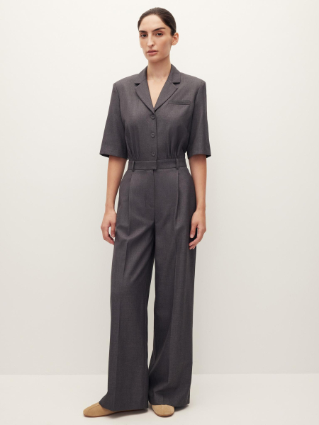 Комбинезон из костюмной ткани Chaika, цвет: темно-серый, AW25JS01-12 купить онлайн