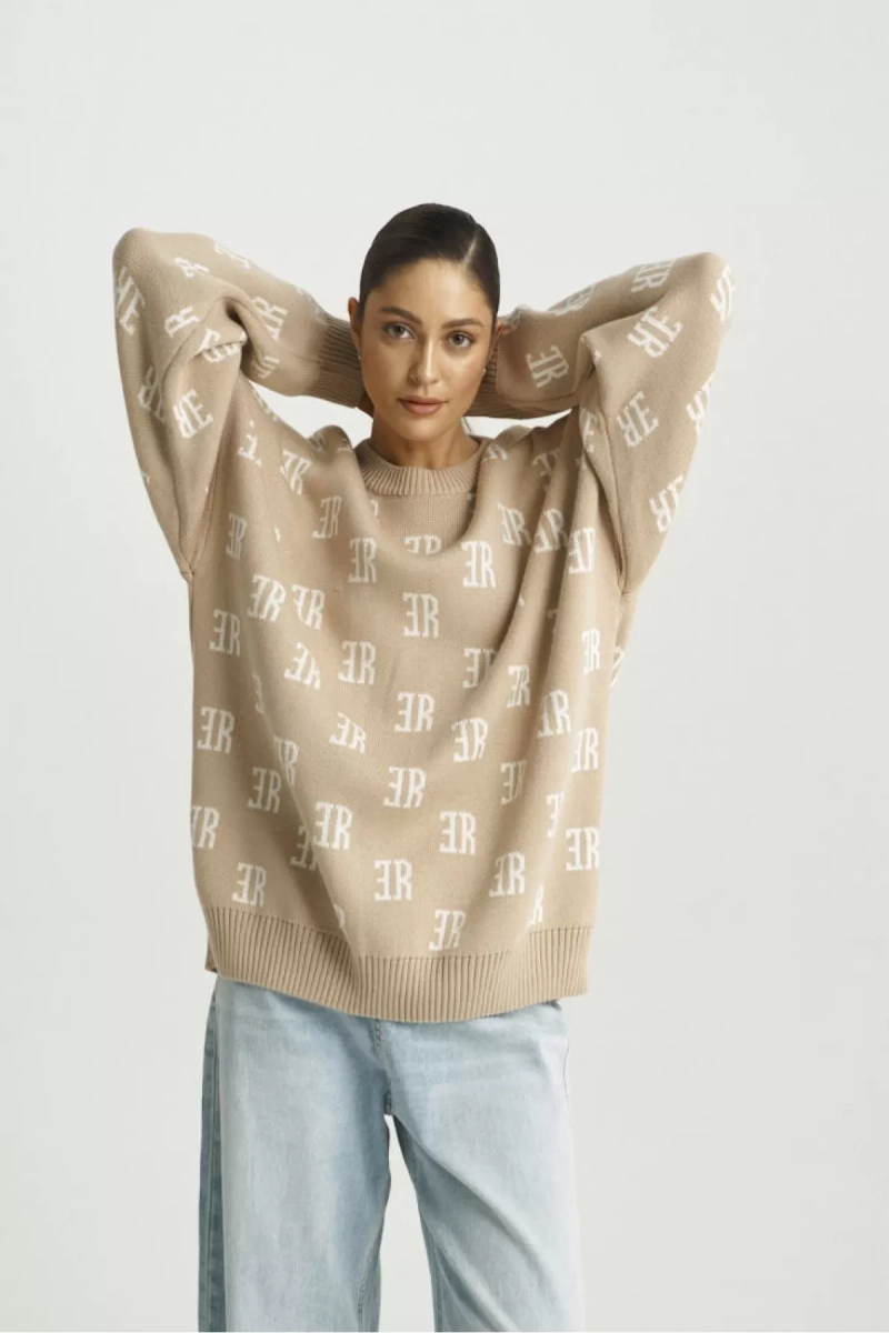 Джемпер Cotton Jacquard Beige