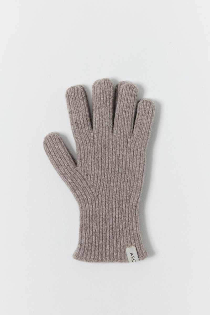 Перчатки из объемной шерсти мужские