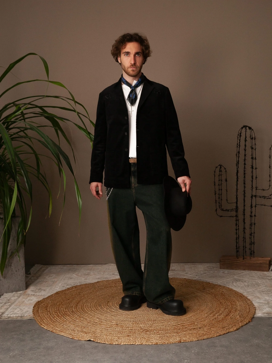 Пиджак вельвет SCANDALIS, цвет: Черный, Пиджак007а купить онлайн