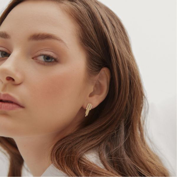 Серьги Eteri Gold средние NEYAME, цвет: GOLD, 10003 купить онлайн