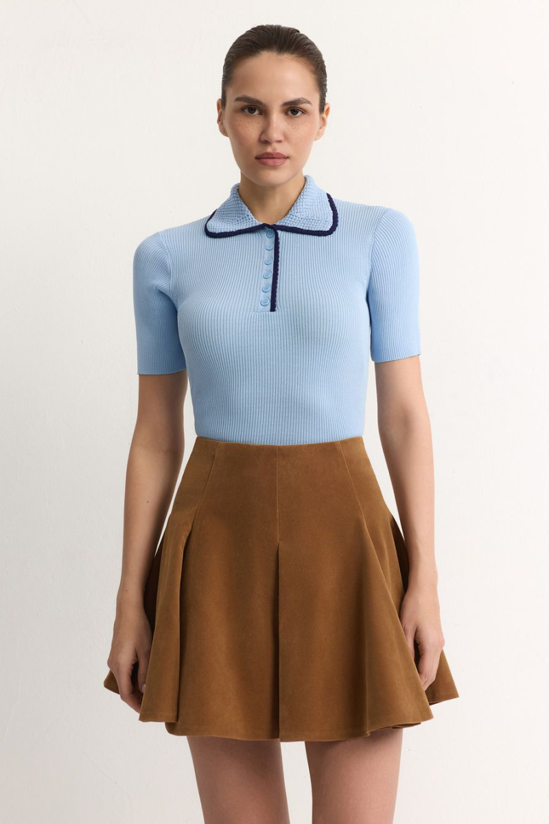 Джемпер из смесовой вискозы TOPTOP, цвет: голубой, TT.050.18841.601 купить онлайн