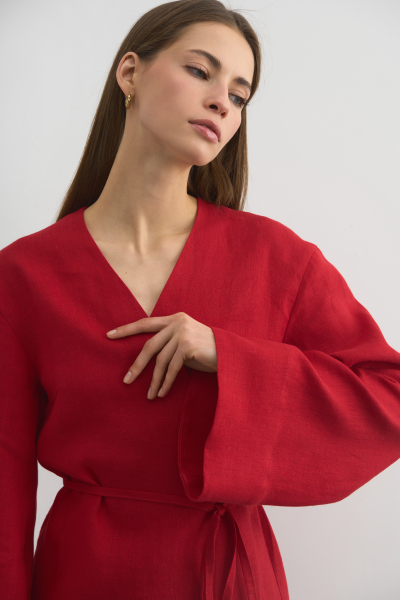 Кимоно Grenade PURE LINEN, цвет: красный,  купить онлайн