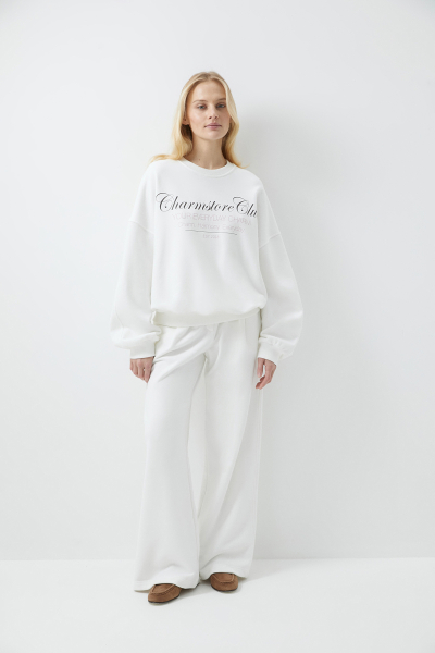 Свитшот Charmstore Club Charmstore, цвет: белый, 211-30759-110 купить онлайн