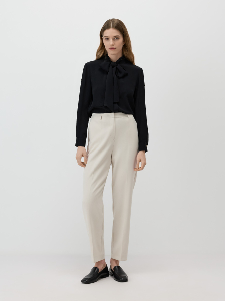 Рубашка с шарфом-лавальер Conso, цвет: Черный, PR 260421 - черный купить онлайн