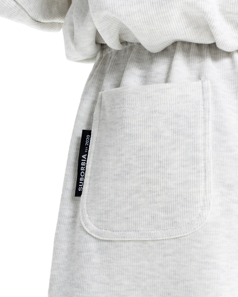 Костюм из облегченного вязаного футера Suborbia, цвет: серый меланж, 006886 купить онлайн