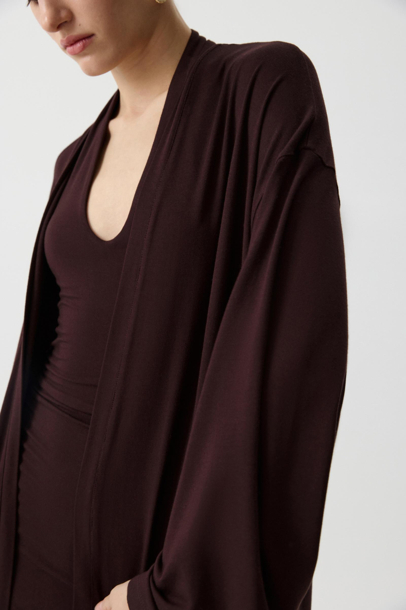 Кардиган удлиненный из вискозы Charmstore, цвет: коричневый, 219-52865-551 купить онлайн