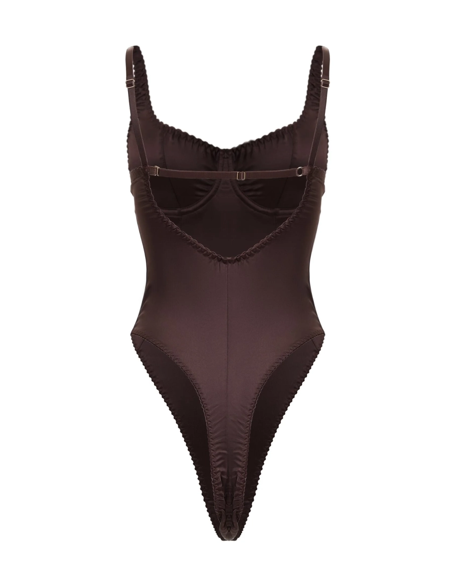 Боди BODYSUIT FAYORA DEEP COCOA YONS, цвет: какао, YO-693 купить онлайн
