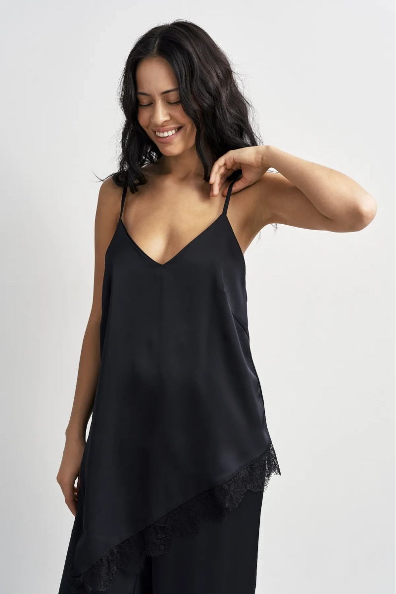 Топ с кружевом Erist store, цвет: Черный, НФ-00003473 купить онлайн