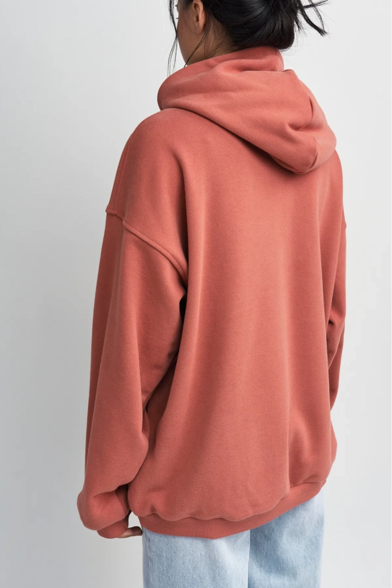 Худи с принтом Erist store, цвет: терракотовый, НФ-00003409 купить онлайн