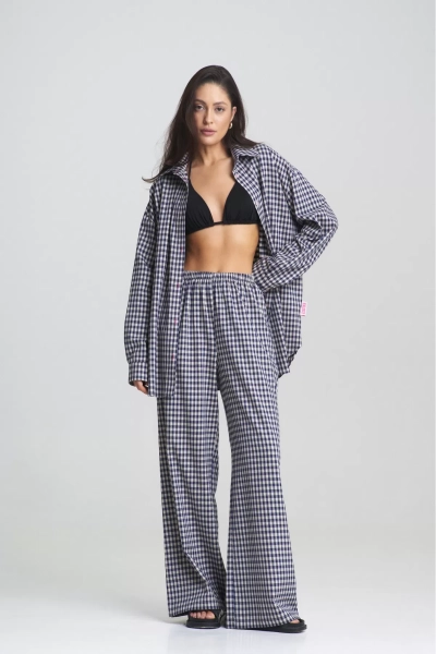 Костюм Summer в клетку Blue Erist store, цвет: синий НФ-00002463 |новая коллекция купить онлайн