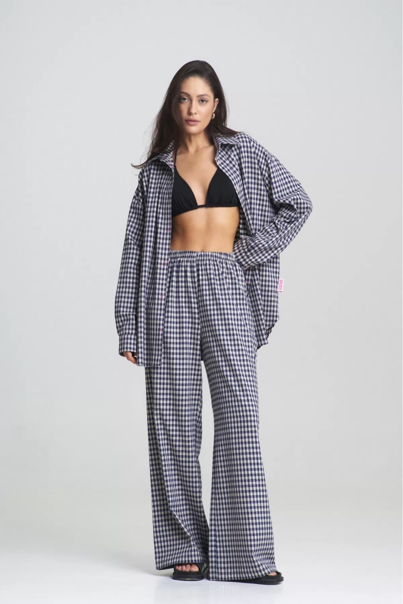 Костюм Summer в клетку Blue Erist store, цвет: синий, НФ-00002463 купить онлайн