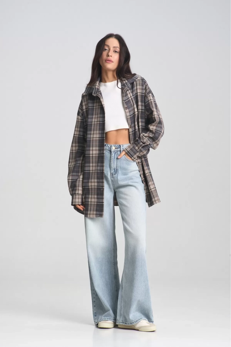 Рубашка в клетку Deep Grey