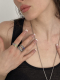 Кольцо Texture ring with cubic zirconia Olive SJEW, цвет: серебристый  |новая коллекция купить онлайн
