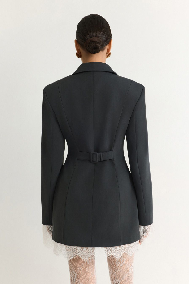 Жакет с кружевной отделкой TOPTOP, цвет: серый, TTS.060.18560.800 купить онлайн