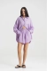 Костюм лён с шортами Lavender