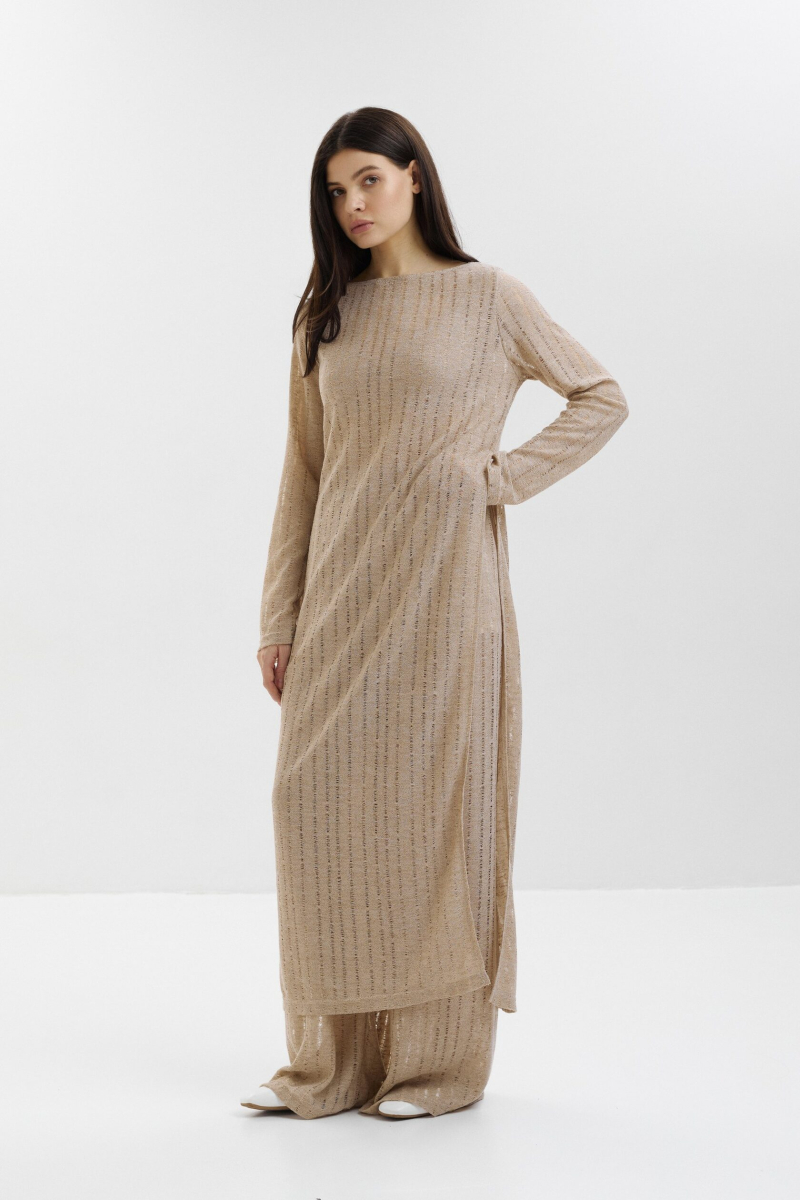 Свободные прямые брюки marte, цвет: бежевый,  купить онлайн