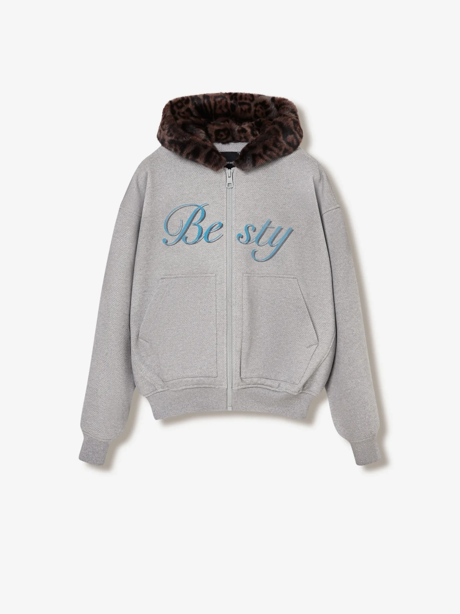 Худи на молнии с принтом POST POST SCRIPTUM, цвет: серый меланж, 1105.000.00.02.214 купить онлайн