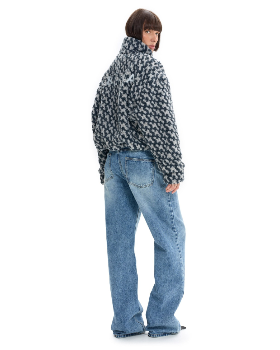 Бомбер Паттерн укороченный Suborbia, цвет: серый, 006925 купить онлайн