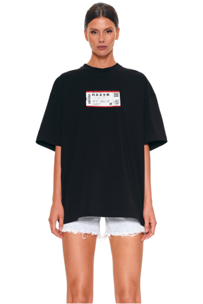 Футболка оверсайз с принтом