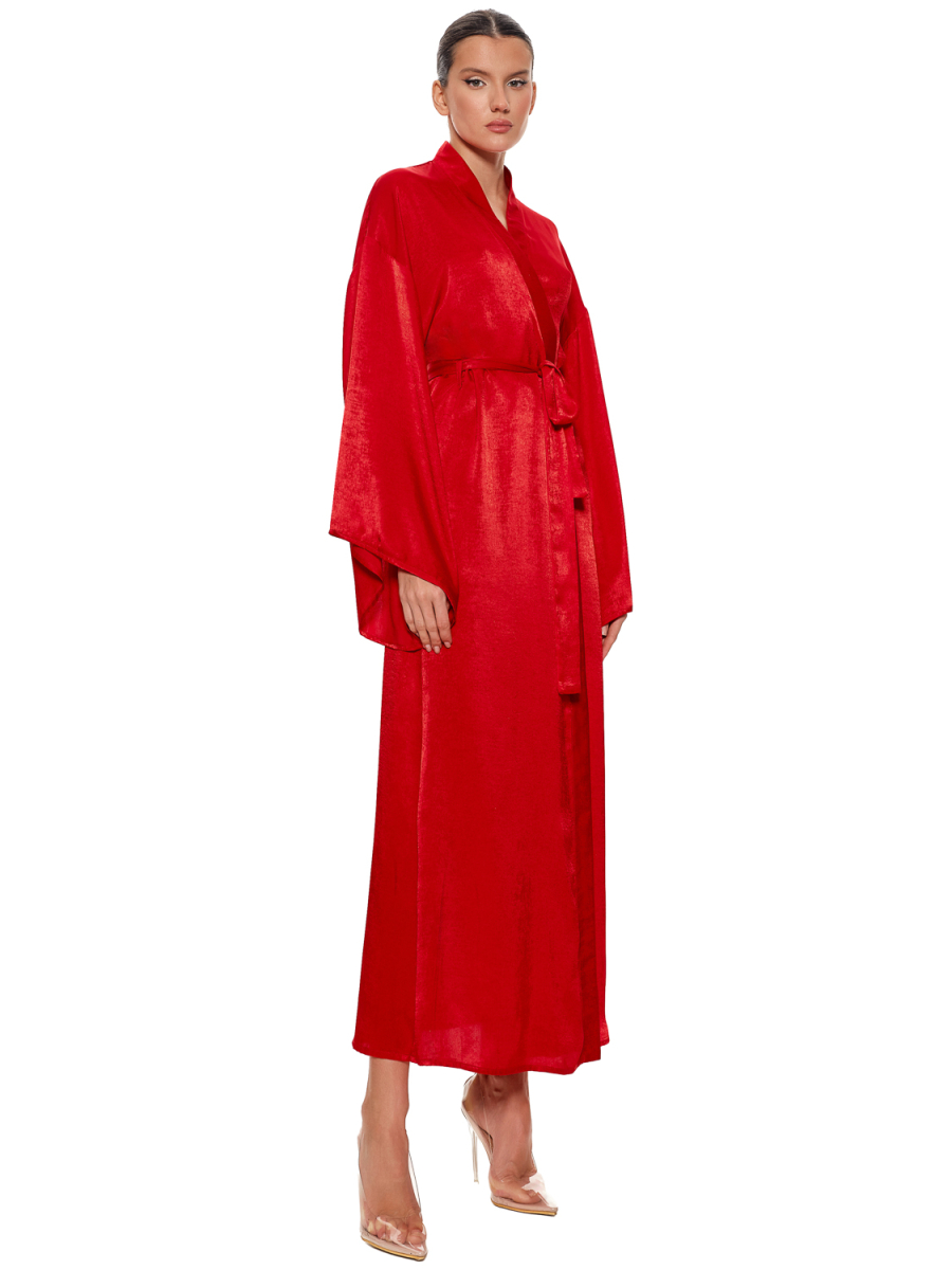 Халат Кимоно (длинный) SODAMODA, цвет: красный, 14379 купить онлайн
