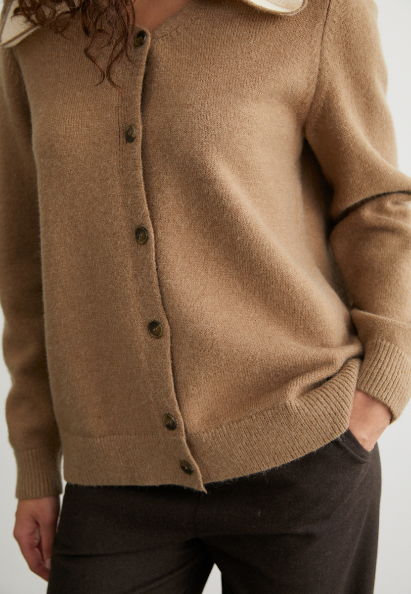 Кардиган Polly Marou, цвет: коричневый, mar1_1023_24 купить онлайн