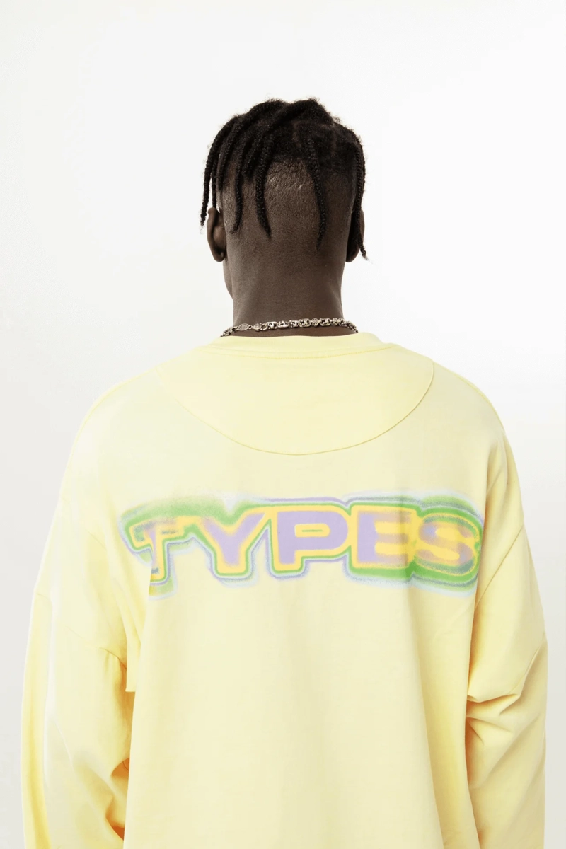 Лонгслив "Longsleeve Lemon" types, цвет: лимонный,  купить онлайн