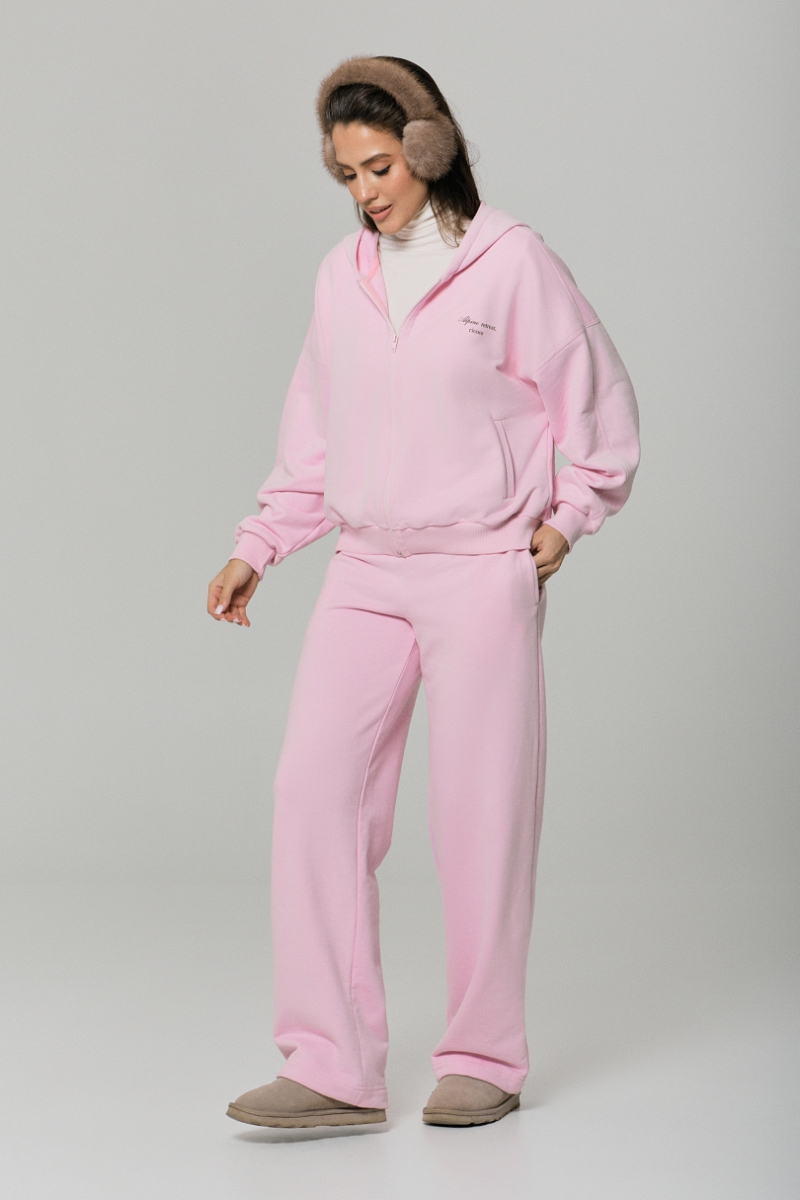 Брюки с велюр эффектом