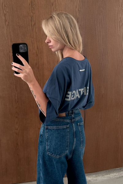 Футболка объемная HERITAGE BLUE Label .B, цвет: blue, Tp.04.5.0139.1025BL купить онлайн