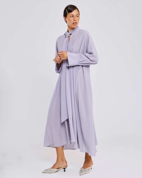 Платье с шарфом Anmuse, цвет: фиолетовый, RB26SP315-DGR купить онлайн